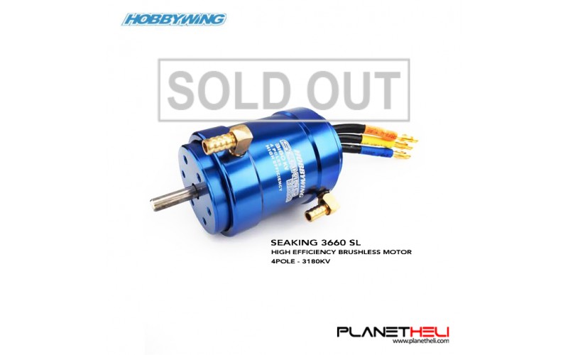 HobbyWing Seaking 3660 3180KV with water cooling system 4-pole brushless motor sensorless for RC boats